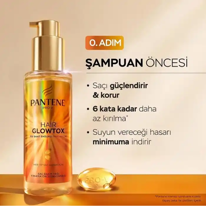 Pantene Glowtox Saç Bakım Yağı 100 ml