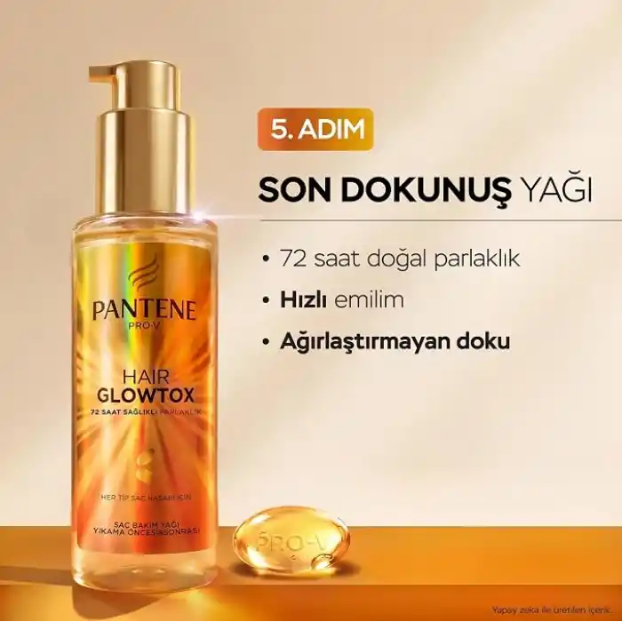 Pantene Glowtox Saç Bakım Yağı 100 ml