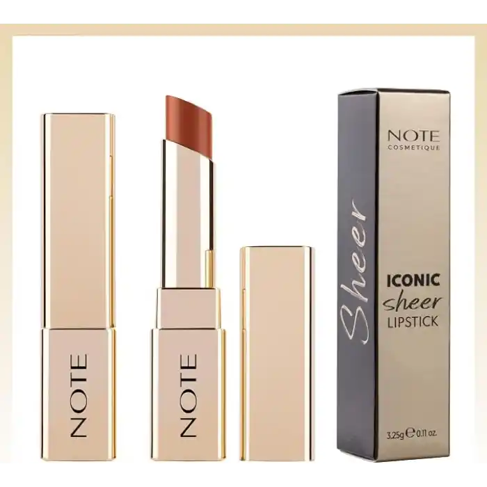 Note Cosmetics Iconic Sheer Lipstick 203 Charming Nemlendirici Parlak Ruj, Nude