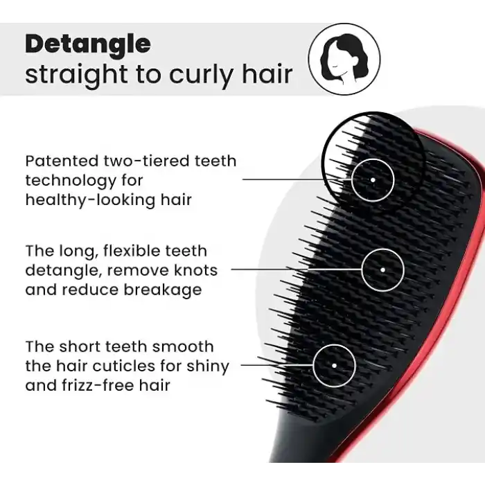 Tangle Teezer The Devil Wears Prada The Ultimate Detangler Kırmızı Chrome Saç Fırçası Tarak