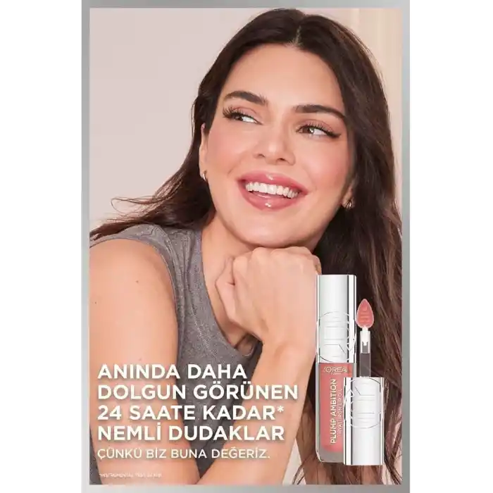 LOreal Paris Plump Ambition Hyaluron Lip Oil Besleyici ve Nemlendirici Dudak Parlatıcısı - 601 Worth It