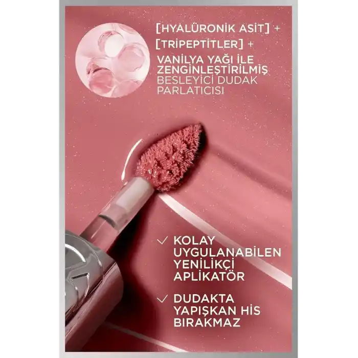 LOreal Paris Plump Ambition Hyaluron Lip Oil Besleyici ve Nemlendirici Dudak Parlatıcısı - 601 Worth It