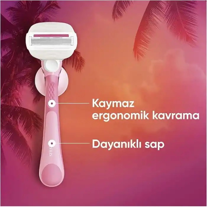 Gillette Venus ComfortGlide Sugarberry Kokulu Miami Kadın 5 Bıçaklı Tıraş Makinesi