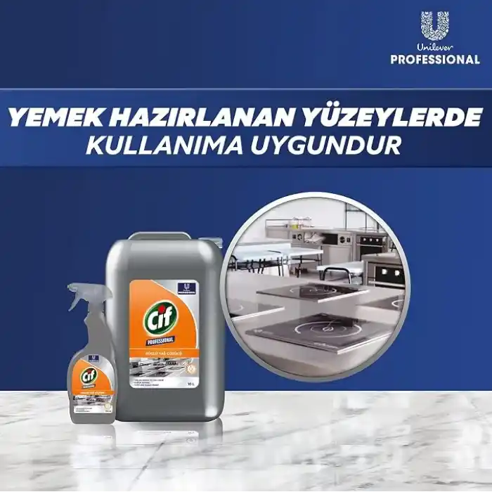 Cif Profesyonel Güçlü Yağ Çözücü Sprey 750 ml