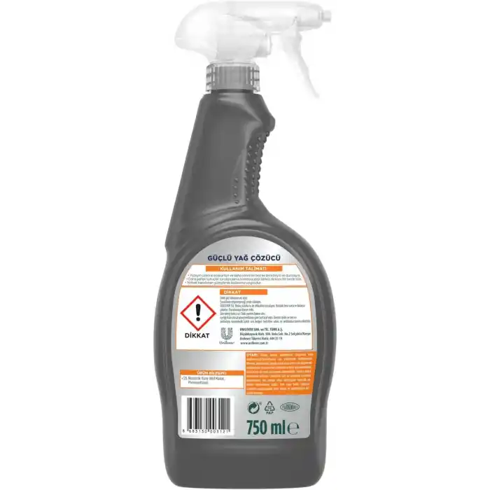 Cif Profesyonel Güçlü Yağ Çözücü Sprey 750 ml