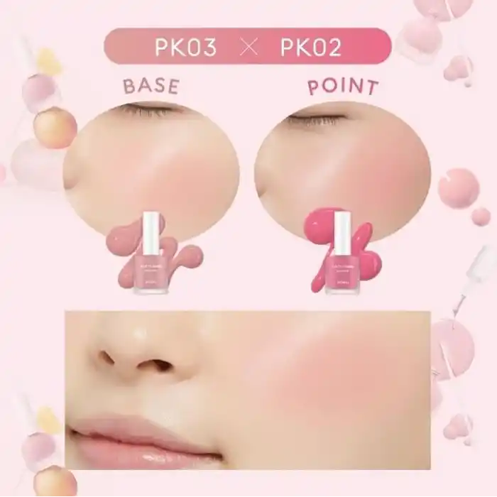 APIEU PK02 Juicy-Pang Water Blusher Meyve Kokulu, Nemlendirici, Doğal Görünümlü Sıvı Allık