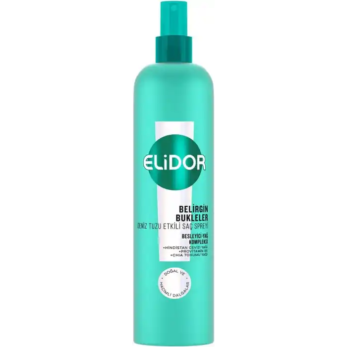 Elidor Belirgin Bukleler Deniz Tuzu Etkili Saç Spreyi 190 ml