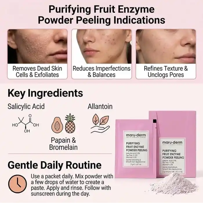 Maruderm Arındırıcı Meyve Enzimli Pudra Peeling 60 g