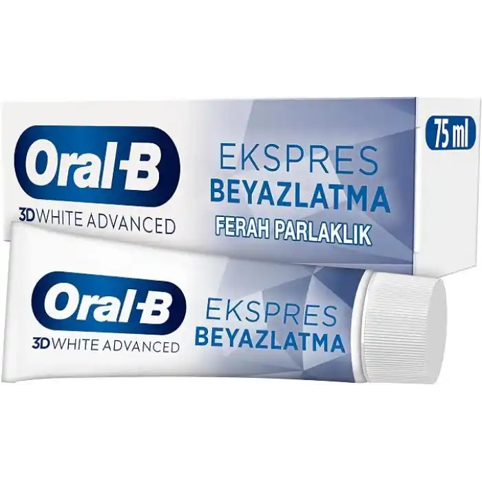 Oral-B Pro 3D White Advanced Ekspres Beyazlatma Ferah Parlaklık Diş Macunu 75 ml