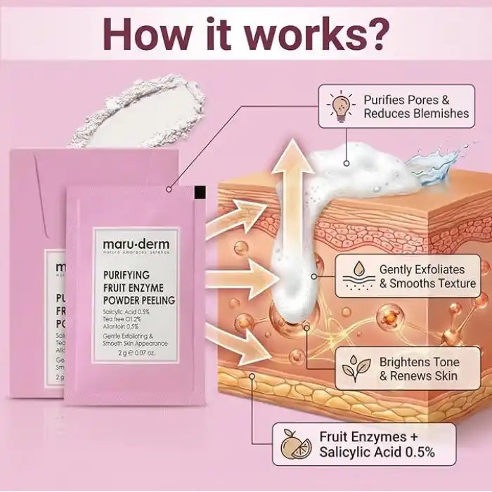 Maruderm Arındırıcı Meyve Enzimli Pudra Peeling 60 g