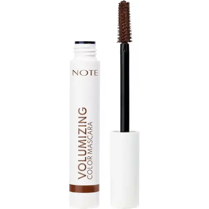 Note Cosmetics Volumizing Color Hacim ve Uzatma Etkili Renkli Maskara - Kahverengi