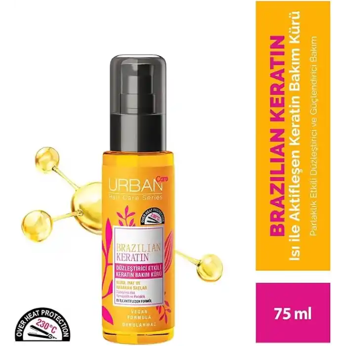Urban Care Brazilian Keratin Yoğun Saç Bakım Serumu, 75 ml