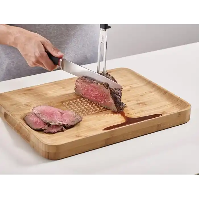 Joseph Joseph Cut&Carve Plus Büyük Bambu Kesme Tahtası, Bambu