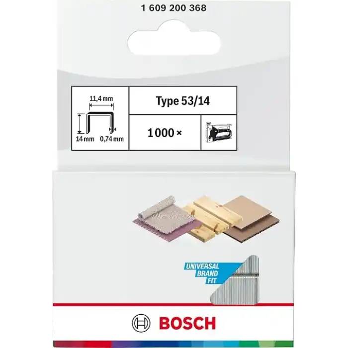 Bosch Professional Accessories Ince Zımba Teli Tip 53, Gri, 1000 Adet