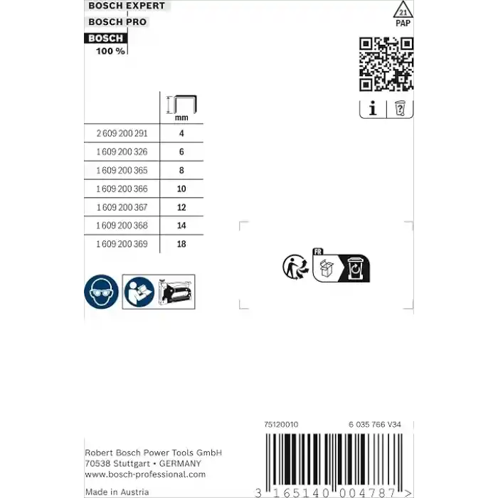 Bosch Professional Accessories Ince Zımba Teli Tip 53, Gri, 1000 Adet