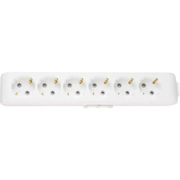 DIFA Pack VİKO Multi-Let 6lı Topraklı Ç.K Klemensli Priz, Beyaz