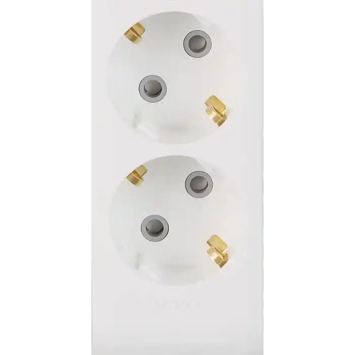 DIFA Pack VİKO Multi-Let 6lı Topraklı Ç.K Klemensli Priz, Beyaz