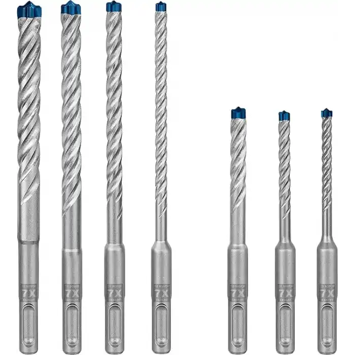 Bosch Professional 7 parça Expert SDS plus-7X Kırıcı Delici Delme Uçları (Yumuşak taş, Sert taş, Beton, Donatılı beton, Beton bina bloku, Ø 5-12 mm, Aksesuar Kırıcı Delici)