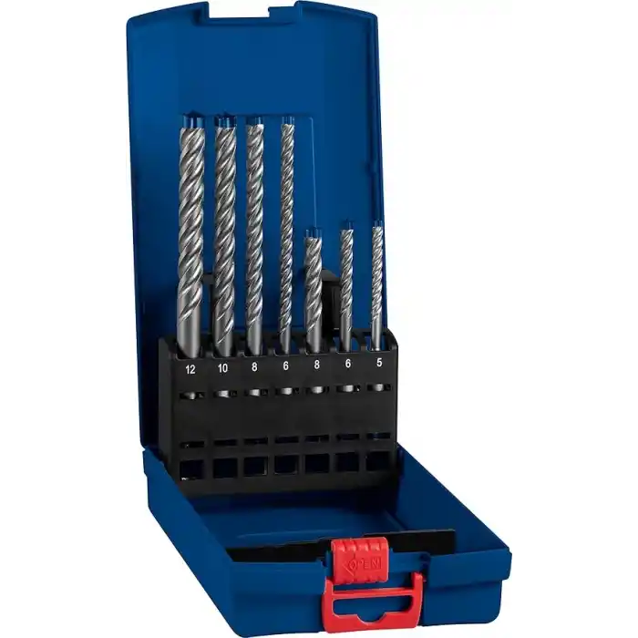 Bosch Professional 7 parça Expert SDS plus-7X Kırıcı Delici Delme Uçları (Yumuşak taş, Sert taş, Beton, Donatılı beton, Beton bina bloku, Ø 5-12 mm, Aksesuar Kırıcı Delici)