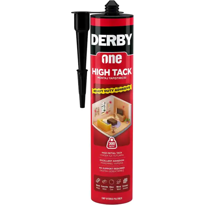 Derby One High Tack Çok Güçlü Montaj Yapıştırıcısı