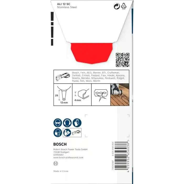 Bosch 1x PRO ALI 12 SC Dolgu Malzemeleri Bıçağı (Silikon, Silikon, Genişlik 12 mm, Professional Aksesuar Çok Fonksiyonlu Makine)