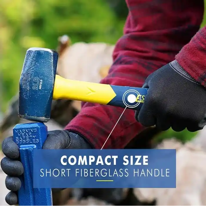 ESTWING Sure Strike Delme/Çatlak Çekiç - Fiberglas Kulplu ve Kaymaz Minder Kavramalı 2LB Kızak - MRF2LB