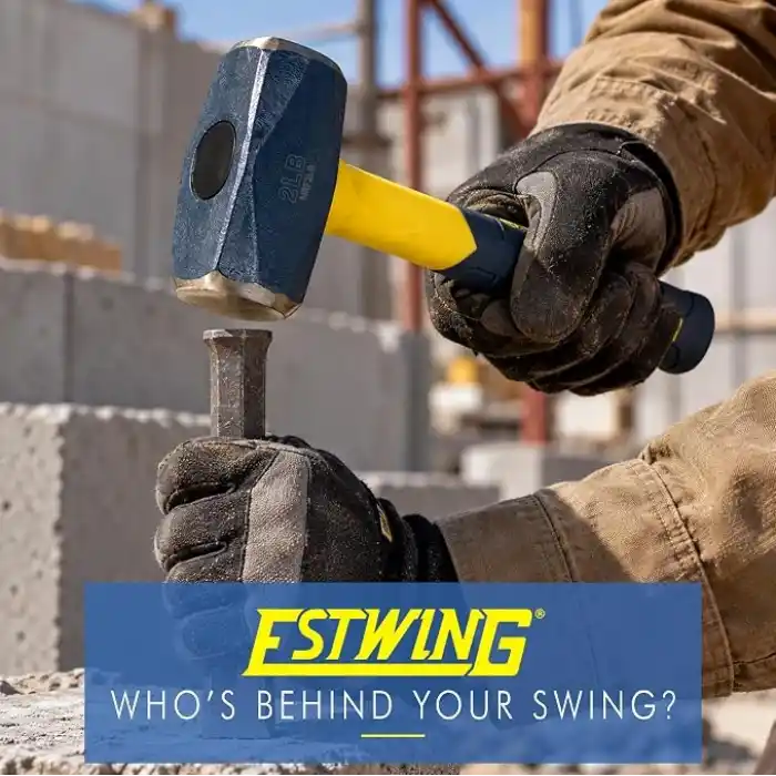 ESTWING Sure Strike Delme/Çatlak Çekiç - Fiberglas Kulplu ve Kaymaz Minder Kavramalı 2LB Kızak - MRF2LB