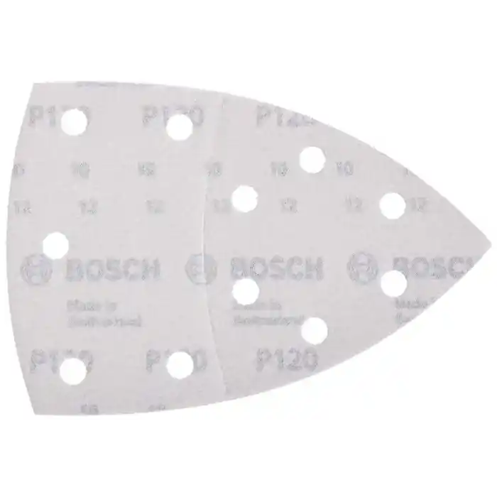 Bosch Accessories Zımpara Kağıdı (Çoklu Zımpara Makinesi için, Farklı Malzemeler, 10 Adet, 102 x 62/93 mm, Granülasyon 120)