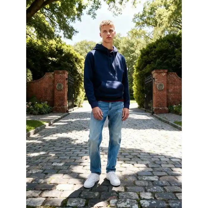 Tommy Jeans TJM REG S FLAG HOODIE Sweatshirt Erkek
