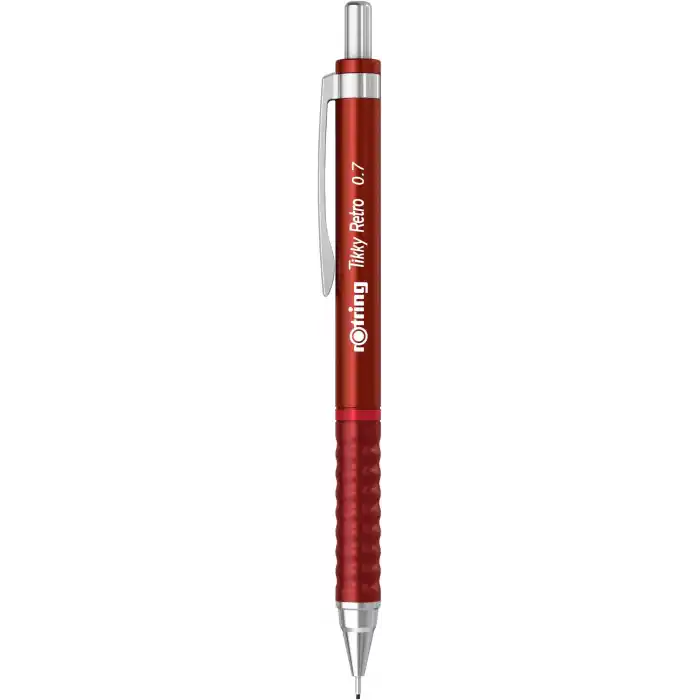 Rotring TIKKY RETRO MEKANIZMALI KKALEM METALİK KIRMIZI 0.7 MM