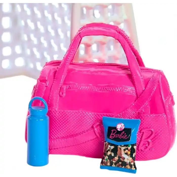 Barbie kariyer bebekleri ve 15 aksesuar, Barbie Brooklyn ile sarı saçlı ve minyon bebek, 2 kale, 2 top ve daha fazlasıyla Futbolcu Bebekler oyun seti, HRG88