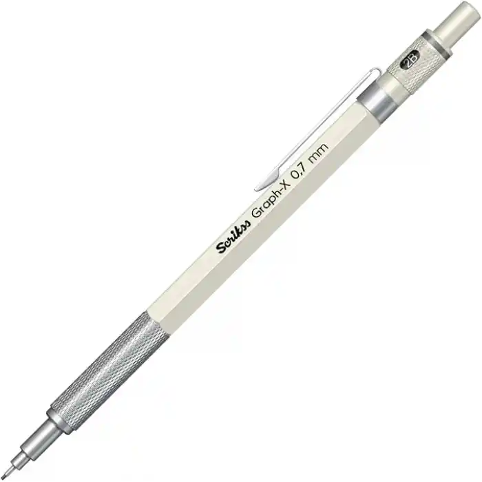Scrikss Office Graphx Mekanik Kurşun Kalem Beyaz 0.7 Mm