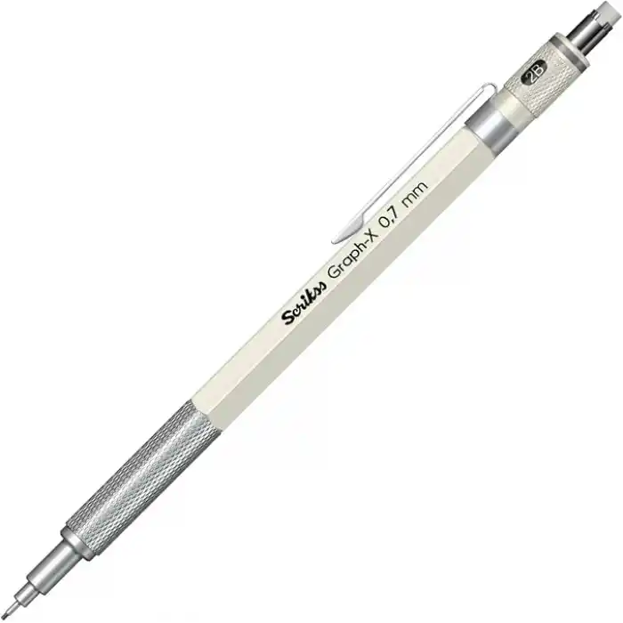 Scrikss Office Graphx Mekanik Kurşun Kalem Beyaz 0.7 Mm