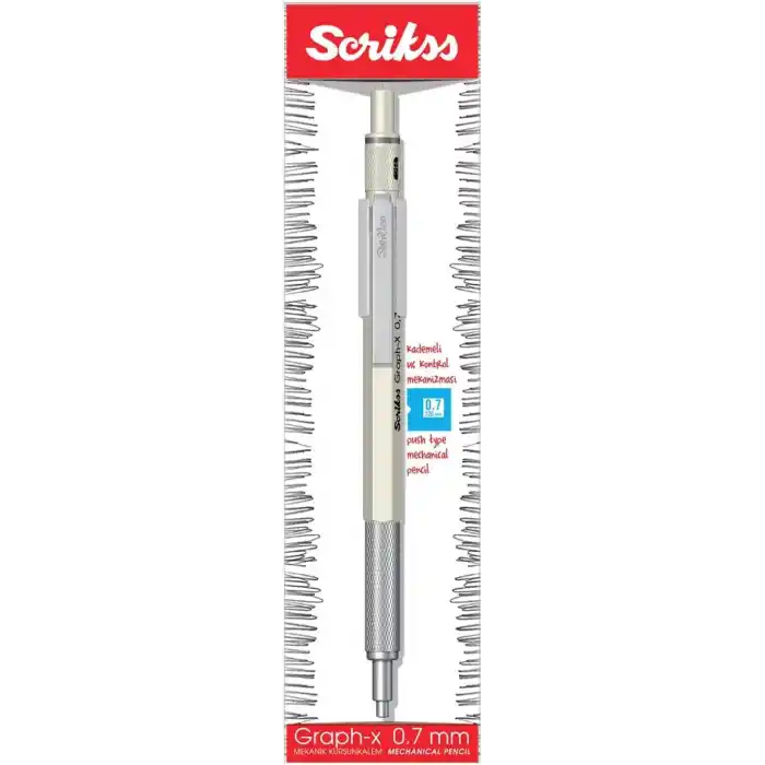 Scrikss Office Graphx Mekanik Kurşun Kalem Beyaz 0.7 Mm