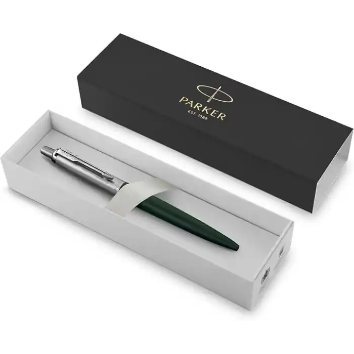 PARKER Jotter XL Tükenmez Kalem | Greenwich Mat Yeşil | Orta Uç | Mavi Mürekkep | Hediye Kutusu