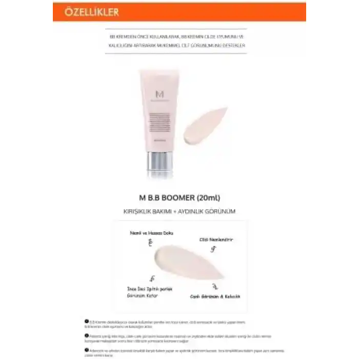 MISSHA Işıltılı ve Aydınlık Görünüm Sağlayan Makyaj Bazı M B.B Boomer 20ml