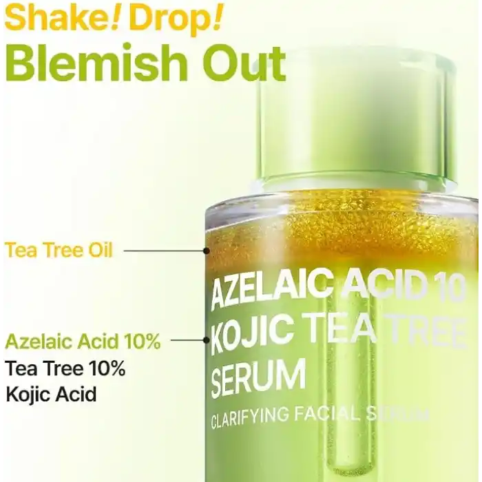 Purito Azelaic Acid 10% Kojic Acid Tea Tree Serum | Akne Karşıtı Leke Görünümü Dengeleyici Serum 30 ml