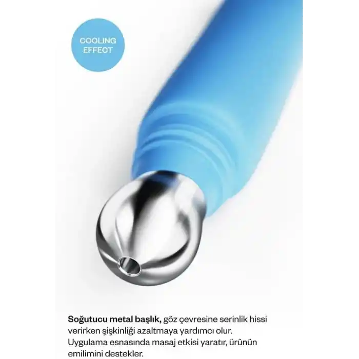Kremi COOLING EYE CREAM · Göz Kremi · Kafein ve Ginseng · Göz Altı Morluk ve Şişlik · Soğutucu Metal Aplikatör · 20ml