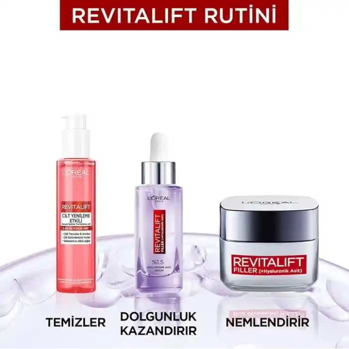 LOreal Paris Revitalift Cilt Yenileme Etkili Temizleme Jeli 150ML - Glikolik Asit