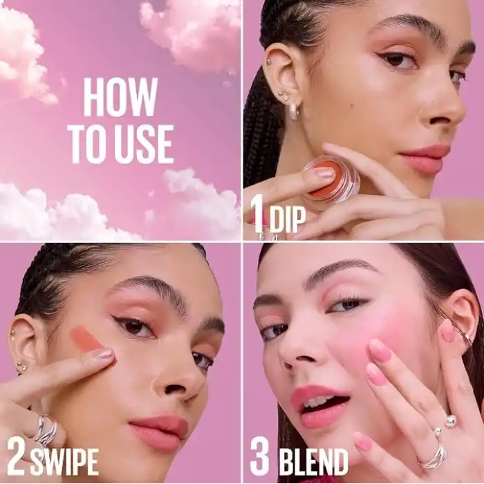Maybelline New York Cloudtopia Köpük Dokulu Mat Allık 08 Enchanted Mauve