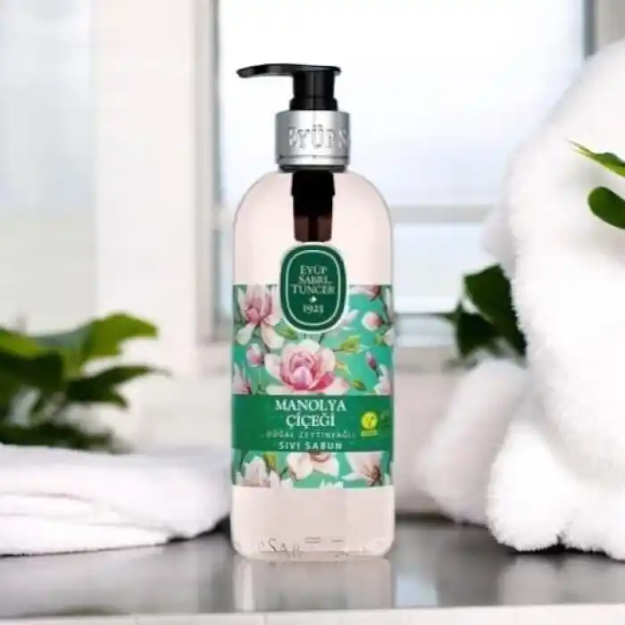 Eyüp Sabri Tuncer Doğal Zeytinyağlı Sıvı Sabun Manolya Çiçeği 500 Ml Pet Şişe
