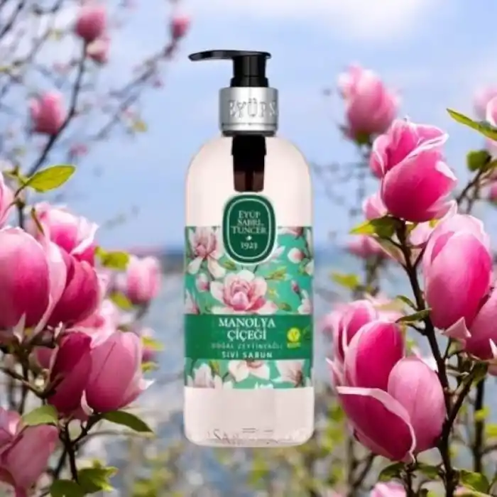 Eyüp Sabri Tuncer Doğal Zeytinyağlı Sıvı Sabun Manolya Çiçeği 500 Ml Pet Şişe