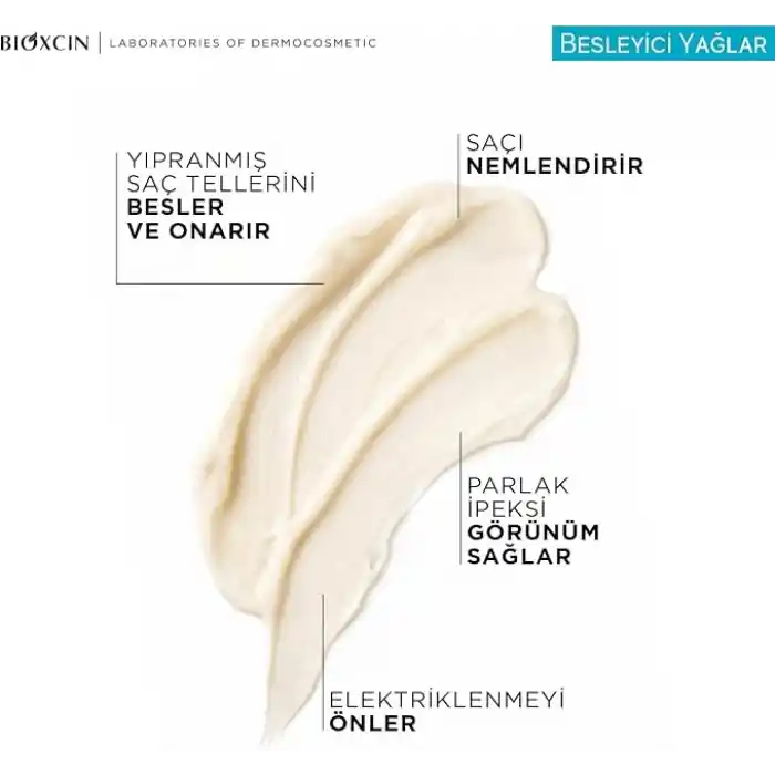 Bioxcin Besleyici Yağlar Saç Bakım Maskesi 225 ml – 9 Çiçek Yağı, Pantenol ve BioComplex B11 İçeren Yoğun Nemlendirici & Onarıcı Maske – Kuru ve Yıpranmış Saçlar İçin Besleyici Bakım