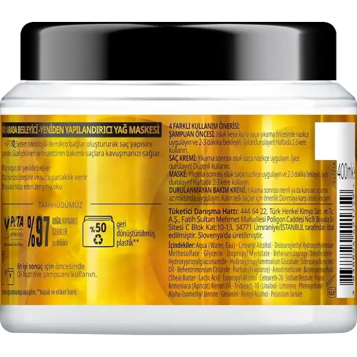 Gliss Nutritive Saç Maskesi 400ml