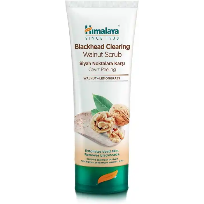 Himalaya Since 1930 Siyah Nokta Karşıtı Yüz Temizleyici Scrub, Peeling Etkili, Elma, Ceviz, Tüm Ciltler, 75 ml