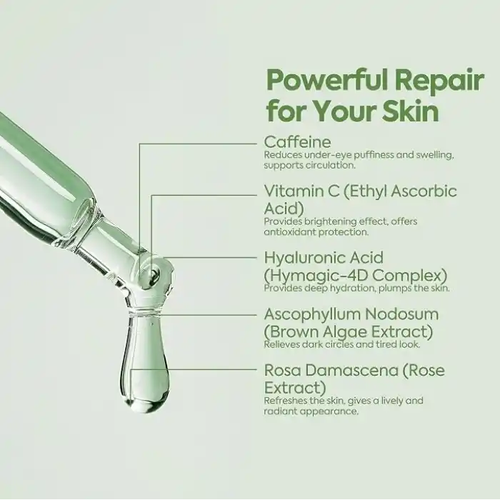 CLASYCARE Radiant Göz Çevresi Serumu – Kafein Göz Serumu – Hyaluronik Asit ve C Vitamini ile Göz Altı Morlukları, Şişlik ve İnce Çizgilere Karşı Etkili – Tüm Cilt Tipleri İçin, 50 ml