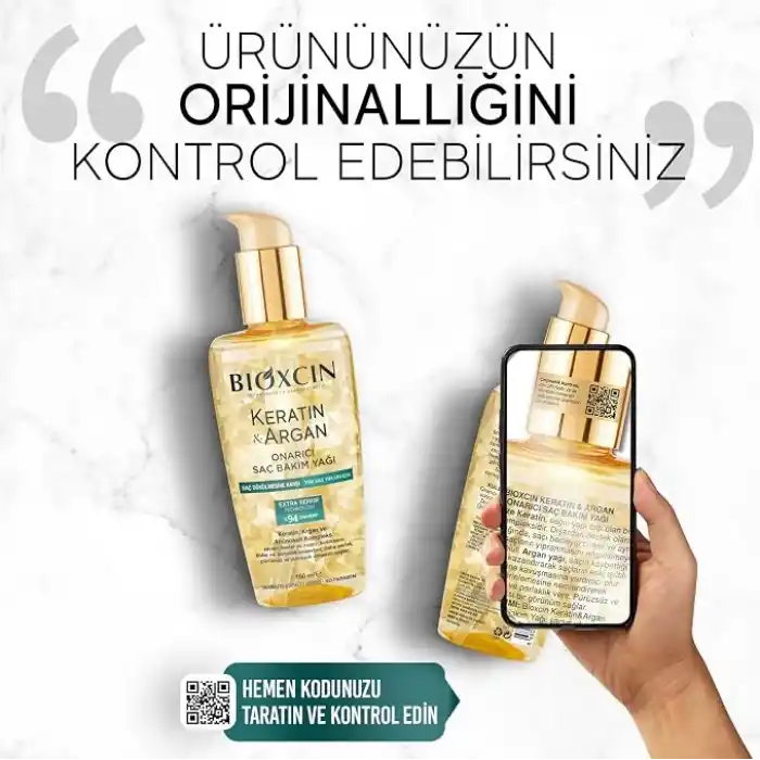 Bioxcin Keratin & Argan Onarıcı Saç Bakım Yağı 150 Ml - Yıpranmış Ve Hasar Görmüş Saçlar 2li paket