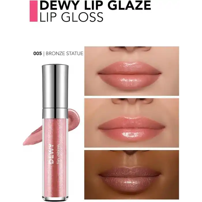 Flormar Besleyici Dudak Parlatıcısı - Dewy Lip Glaze - 005 Bronze Statue-8682536068093