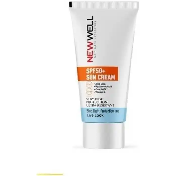 New Well Güneş Kremi Yüksek Koruma Spf 50 (Aloe Vera) Güneş Kremi