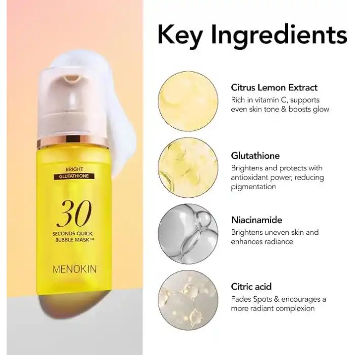 Menokin Bright 30 Seconds Quick Bubble Maske